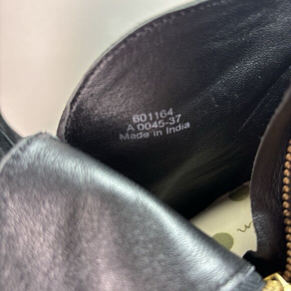 Boden Black Suede Stacked Heel Ankle Bootie Boots Women’s EU 37 US 6.5 - Picture 6 of 11